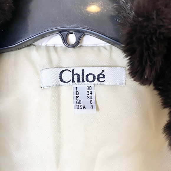 Chloe Vintage Down-Filled Puffer Coat w/Fur Trim - Picture 8 of 12